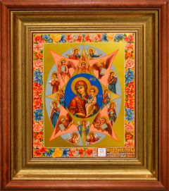 Рукописная икона Неопалимая Купина 2 (Размер 22*28 см)