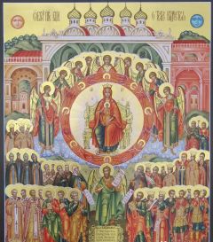 Рукописная икона О тебе радуется №2