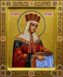Рукописная икона царица Елена 5