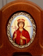 Икона из финифти Екатерина (Размер 11*14 см)