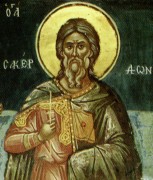 Рукописная икона Сакердон Севастийский